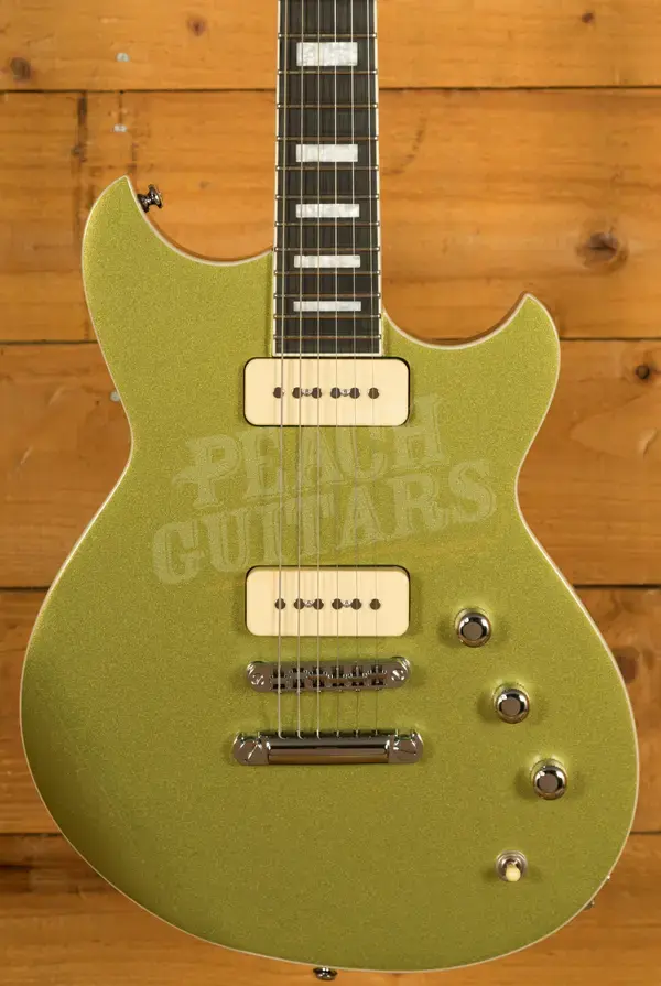 Reverend Sensei 290 - Ebony - Metallic Limeade