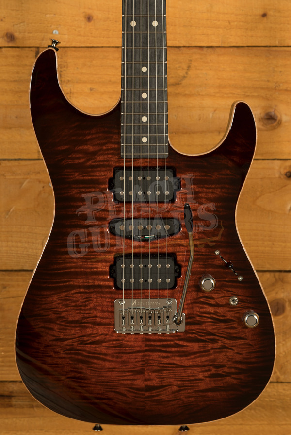 Tom Anderson Drop Top | Burnished Orange Burst w/Binding 