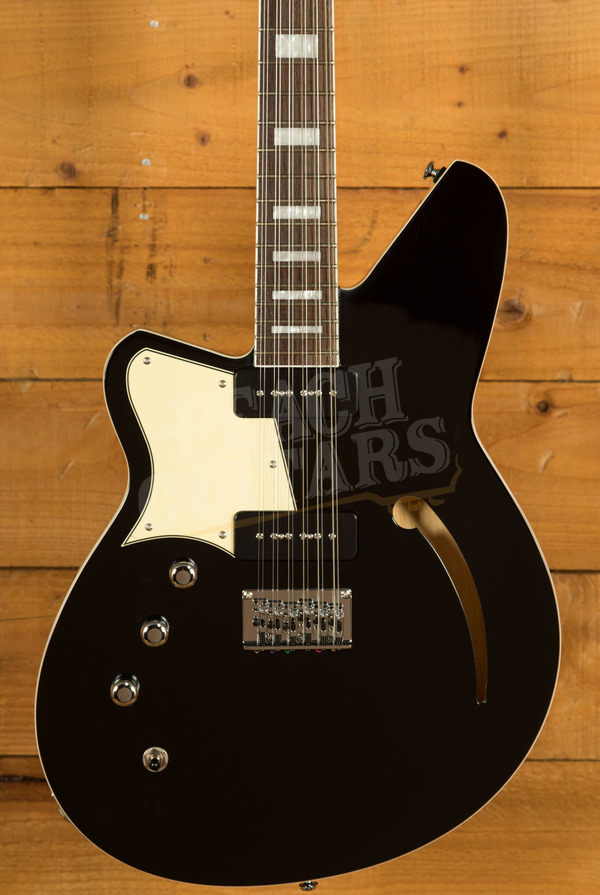 Reverend Set-Neck Series | Airwave 12-String - Midnight Black - Rosewood - Left-Handed