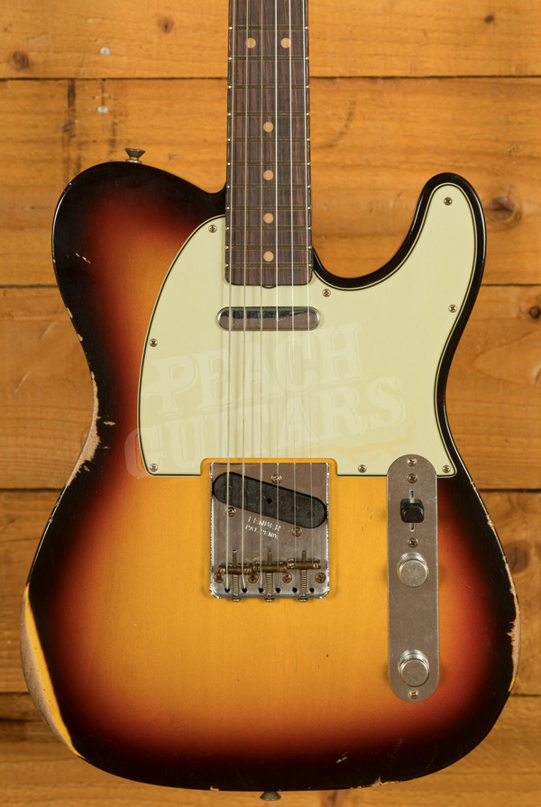 Fender Custom Shop 63 Tele | Relic Chocolate 3-Tone Sunburst