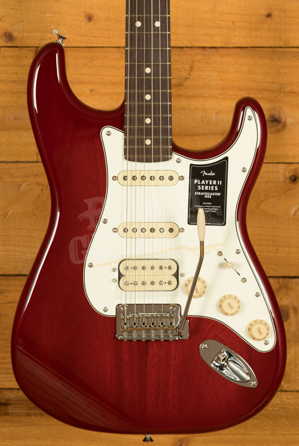 Fender Player II Stratocaster HSS Chambered | Transparent Cherry Burst