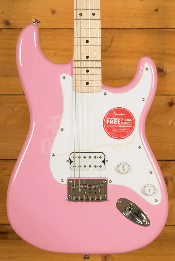 Squier Sonic Stratocaster HT H - Maple - Flash Pink