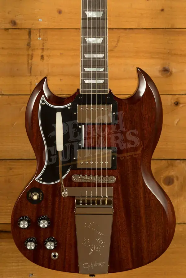 Epiphone Inspired By Gibson Custom 1964 SG Standard w/Maestro Vibrola Reissue | Cherry Red *Left-Handed*