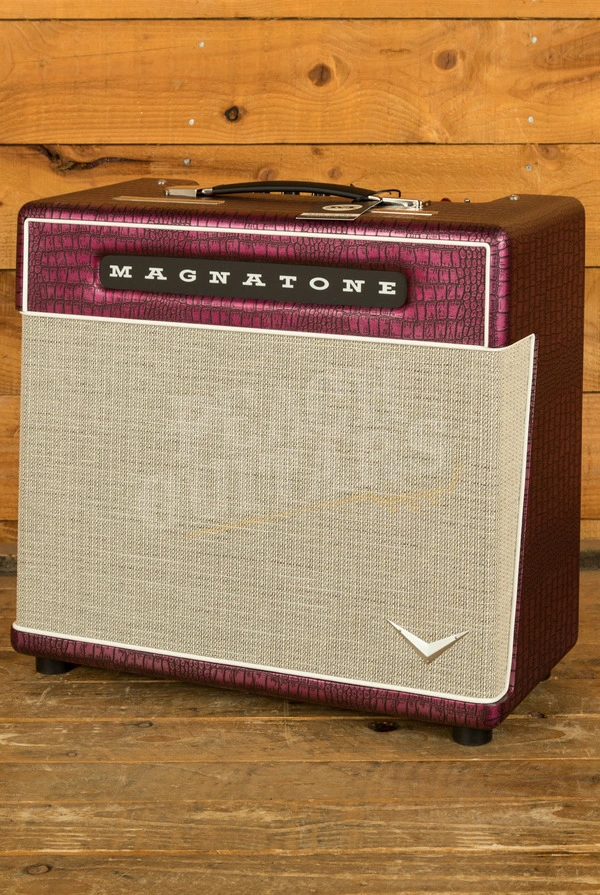 Magnatone Billy Gibbons Signature Super Fifteen Electric Guitar Amplifier Combo - 15W - 1x12" - Chrome Grape