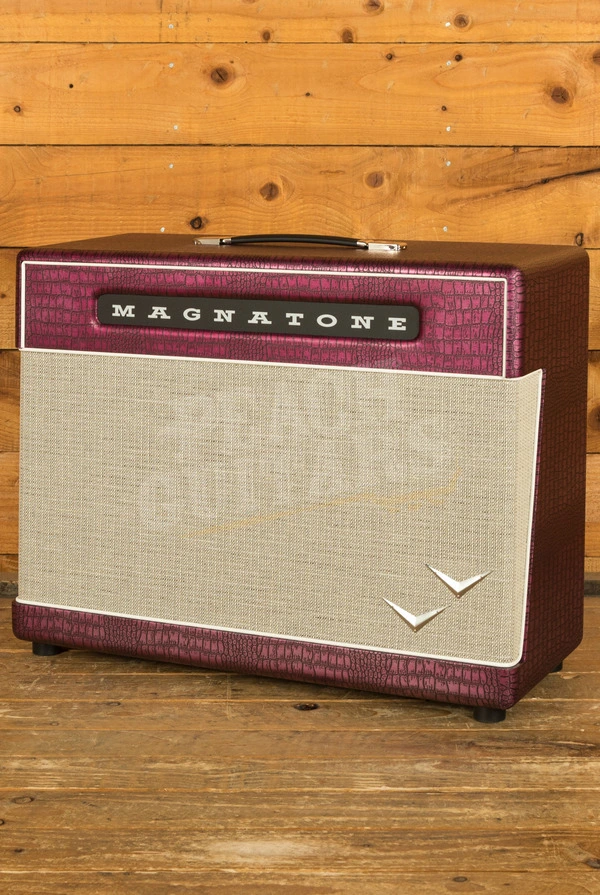 Magnatone Billy Gibbons Signature M80 2x12" Electric Guitar Amplifier Cabinet - Chrome Grape