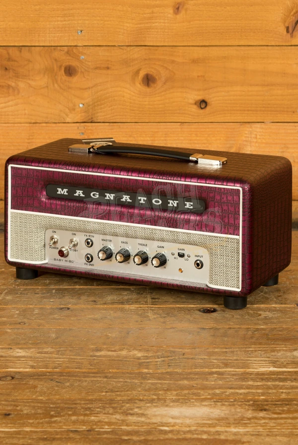 Magnatone Billy Gibbons Signature Baby M80 Electric Guitar Amplifier Head - 12W - Chrome Grape