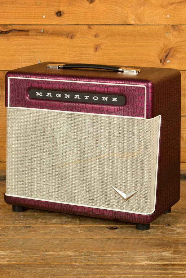Magnatone Billy Gibbons Signature Baby M80 1x10" Electric Guitar Amplifier Cabinet - Chrome Grape