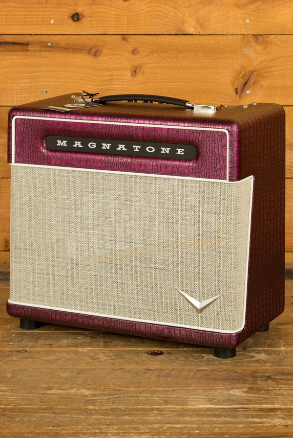 Magnatone Billy Gibbons Signature Baby M80 Electric Guitar Amplifier Combo - 12W - 1x10" - Chrome Grape
