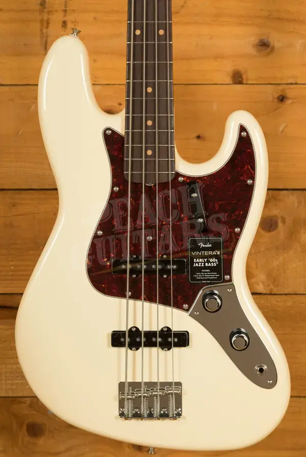 Fender Vintera III Early '60s Jazz Bass - Rosewood - Olympic White