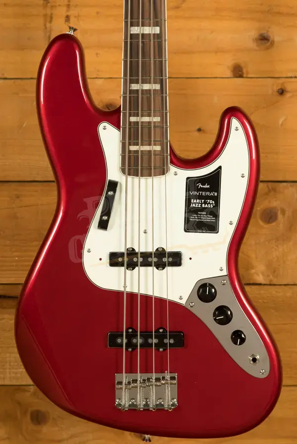 Fender Vintera III Early '70s Jazz Bass - Rosewood - Candy Apple Red