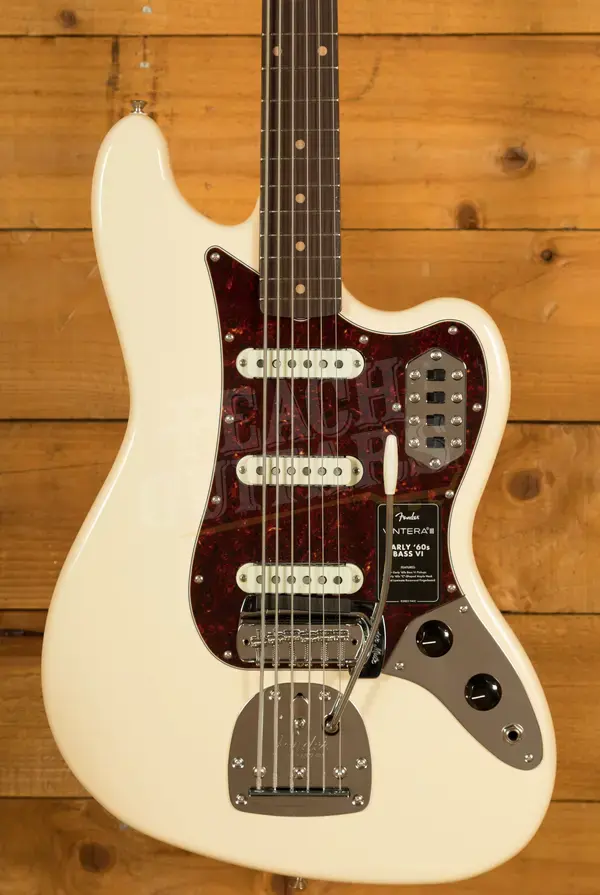 Fender Vintera III Early '60s Bass VI - Rosewood - Olympic White