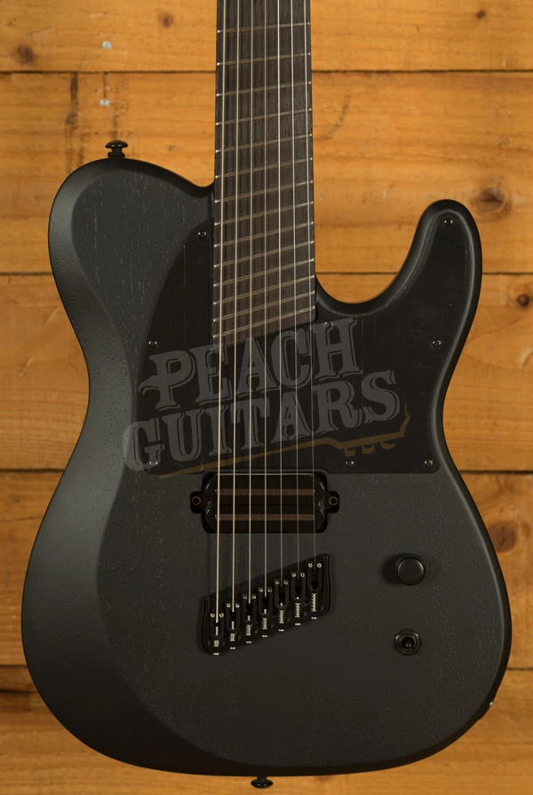 Schecter PT-7 MS Black Ops | 7-String Satin Black Open Pore