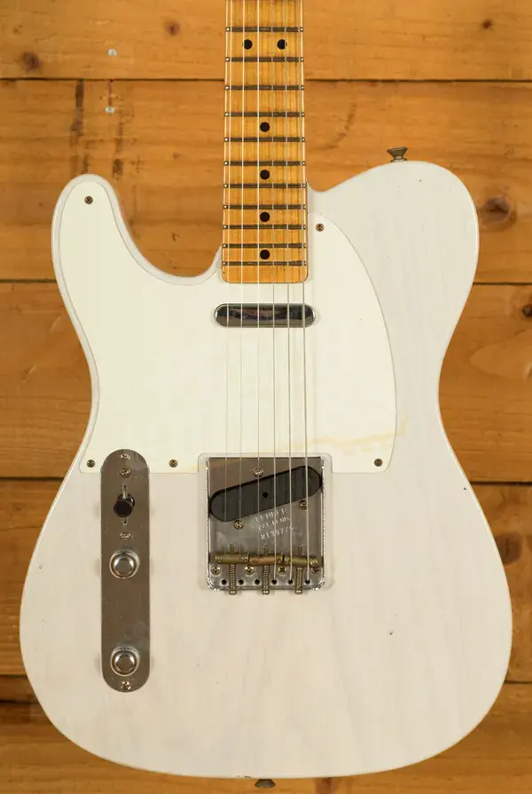 Fender Custom Shop 52 Tele Left-Handed - Journeyman Relic White Blonde