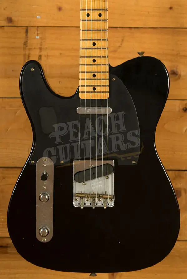 Fender Custom Shop 52 Tele Journeyman - Maple - Black - Left-Handed