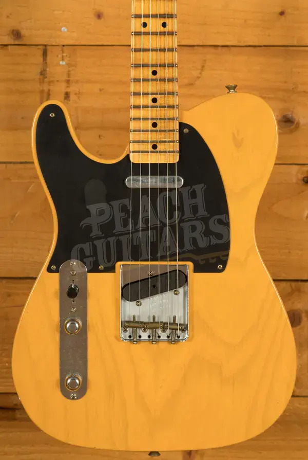 Fender Custom Shop 52 Tele Journeyman - Maple - Butterscotch Blonde - Left-Handed