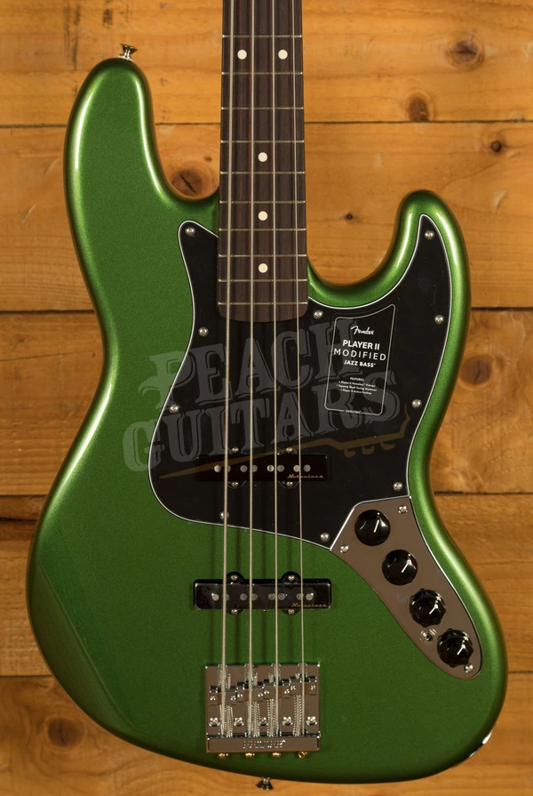 Fender Player II Modified Active Jazz Bass - Rosewood - Harvest Green Metallic