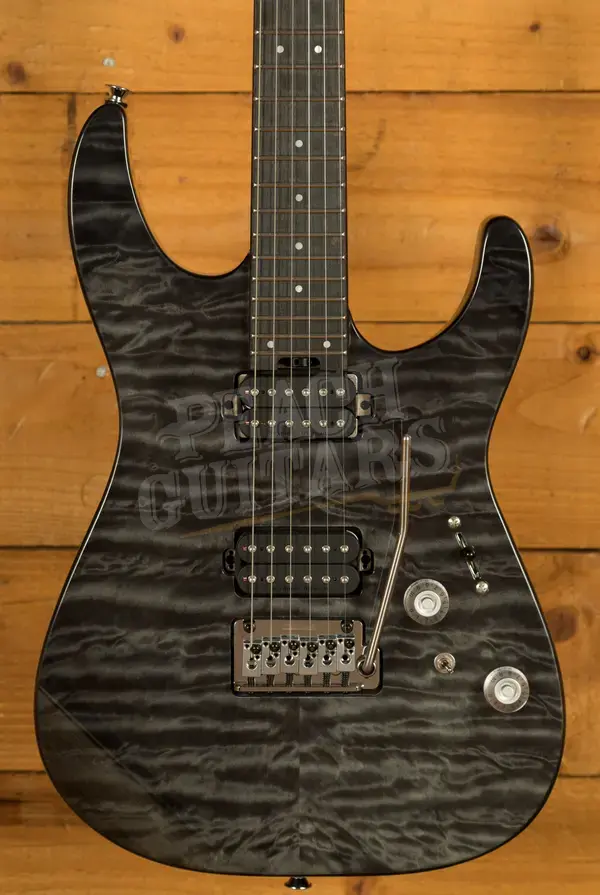 Charvel Pro-Mod Plus DK24 HH 2PT EB QM - Ebony - Midnight Ocean