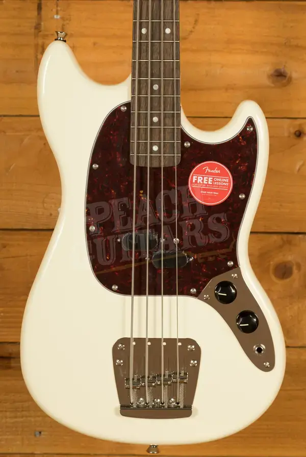 Squier Classic Vibe '60s Mustang Bass - Laurel - Olympic White