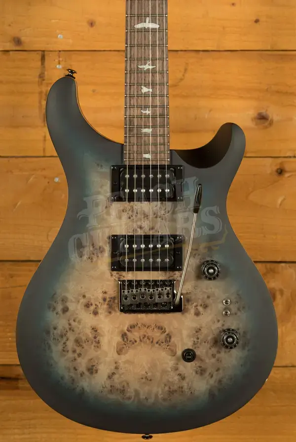 PRS SE Custom 24-08 Poplar Burl Limited Edition - Lake Blue