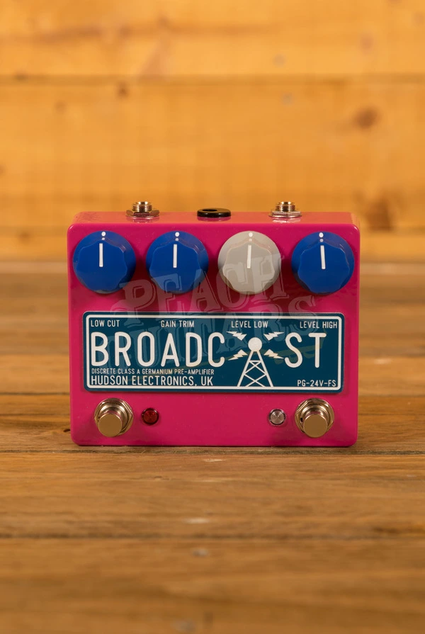 Hudson Electronics Broadcast PG-24V-FS Dual Footswitch Magenta