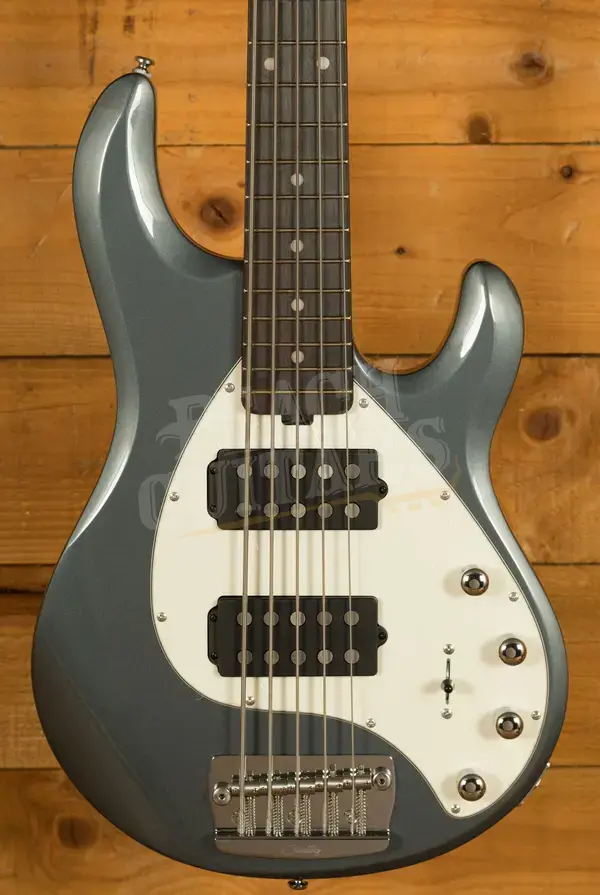 Sterling RAY35HH StingRay 5 HH Bass - Charcoal Frost