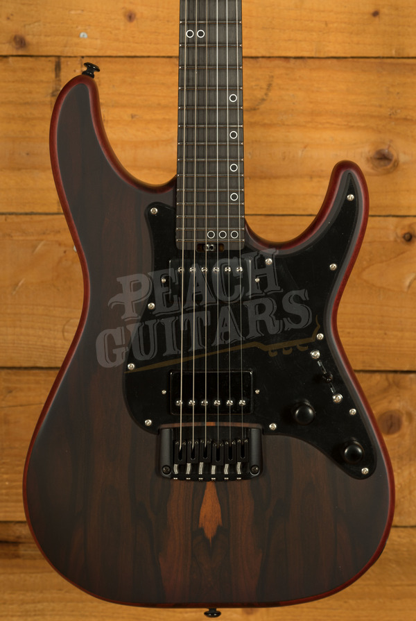 Schecter Sun Valley Super Shredder Exotic HT Ziricote | Faded Vintage Sunburst Satin