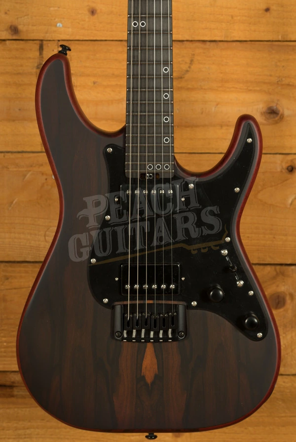 Schecter Sun Valley Super Shredder Exotic HT Ziricote | Faded Vintage Sunburst Satin