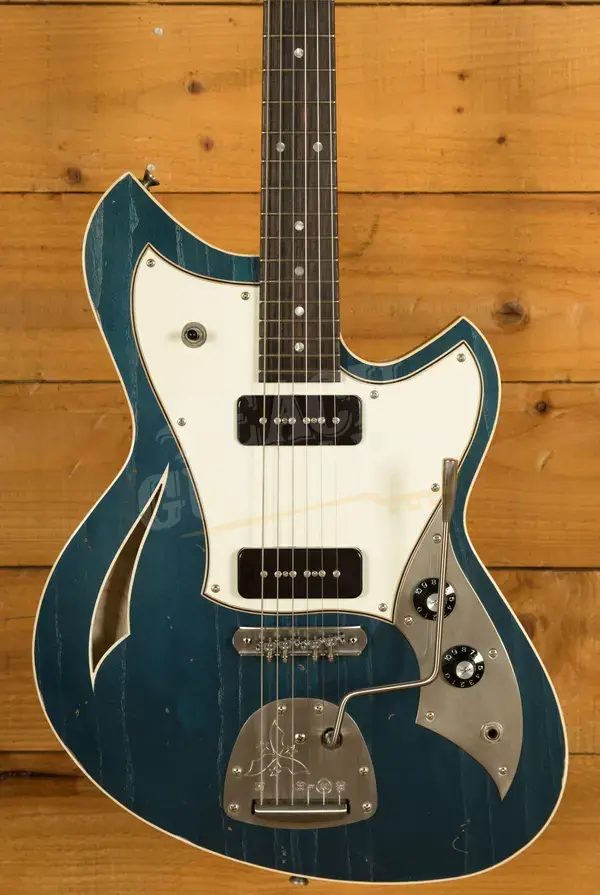 Novo Nucleus Miris J | Lake Como Blue - Parchment Pickguard
