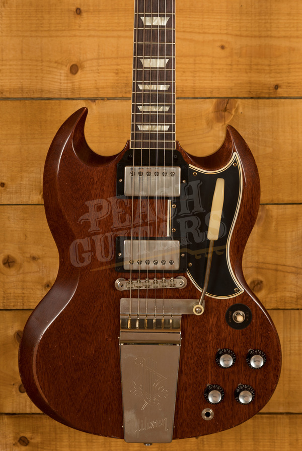 Gibson Custom Murphy Lab 1964 SG Standard Reissue w/ Maestro Vibrola Faded Cherry - Heavy Aged