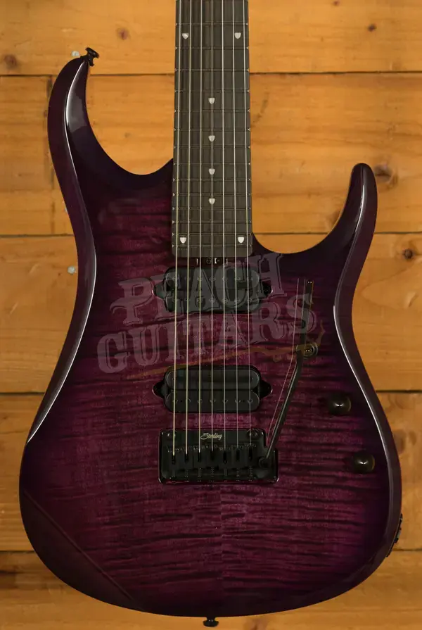 Sterling John Petrucci JP157DFM JP157 DiMarzio - Flamed Purple Nebula