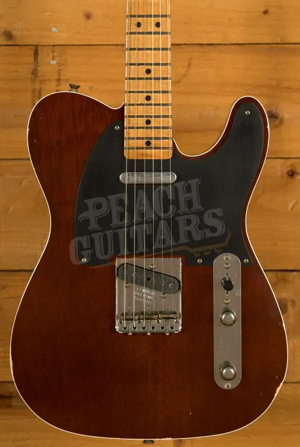 Fender Custom Shop Masterbuilt Levi Perry Top Bound 52 Tele - Journeyman Relic Walnut Transparent