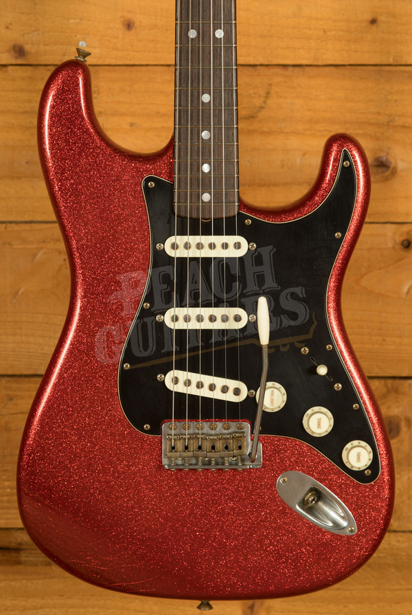 Fender Custom Shop Masterbuilt Dale Wilson 69 Strat | Heavy Relic Candy Apple Red/Gold Sparkle