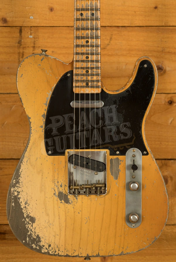 Fender Custom Shop Masterbuilt Dale Wilson 52 Tele - Heavy Relic Burnt Butterscotch Blonde
