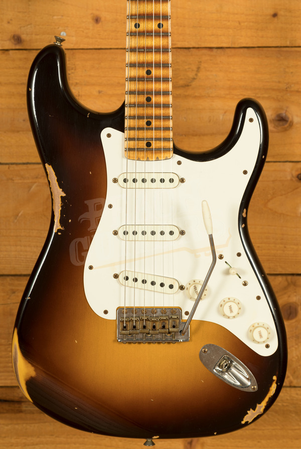 Fender Custom Shop Limited Fat 50s Strat | Relic Wide-Fade Chocolate 2-Tone Sunburst