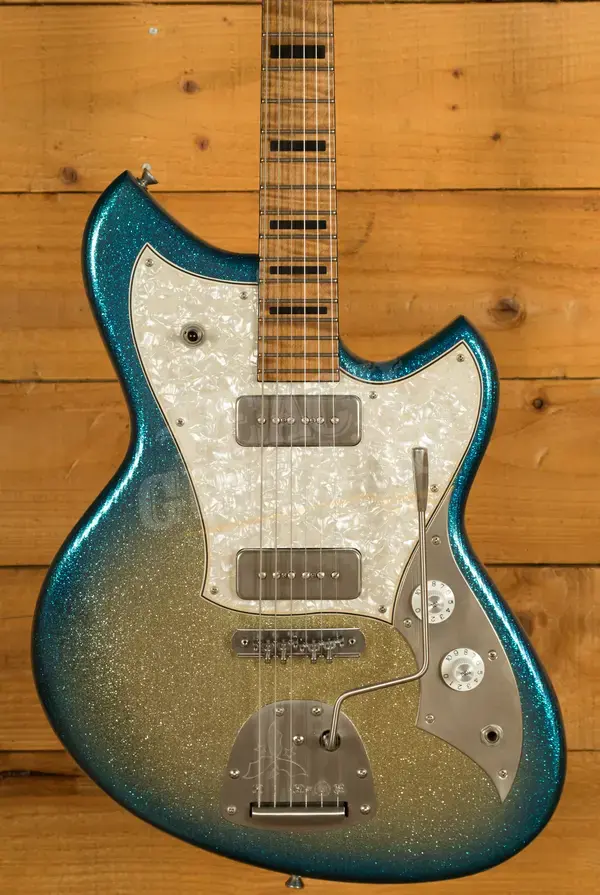 Novo Custom Series Serus J | Surfburst Sparkle w/Figured Maple Neck