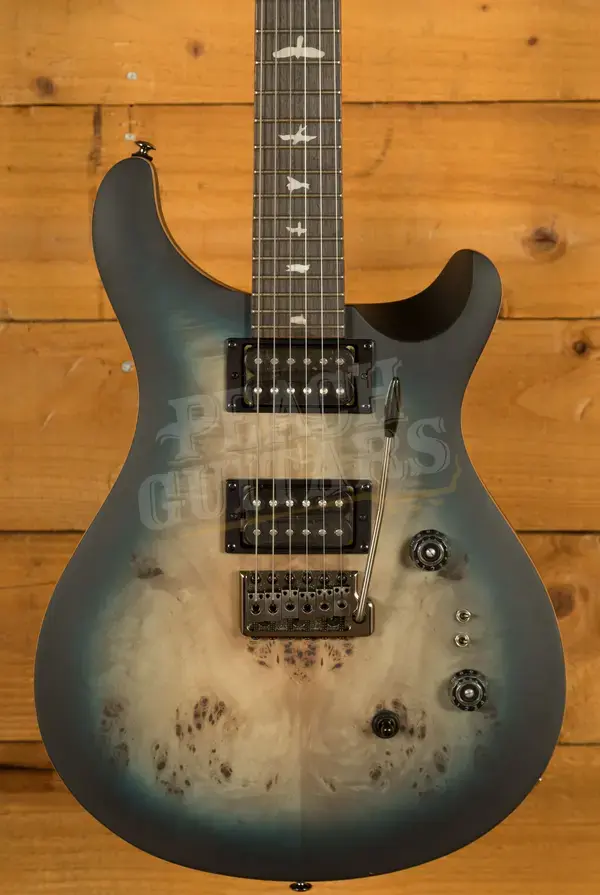 PRS SE Custom 24-08 Poplar Burl Limited Edition - Lake Blue Midnight Burst