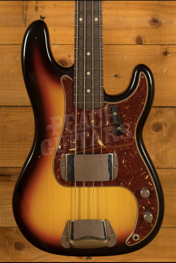 Fender Custom Shop 62 Precision Bass - Journeyman Relic 3-Tone Sunburst