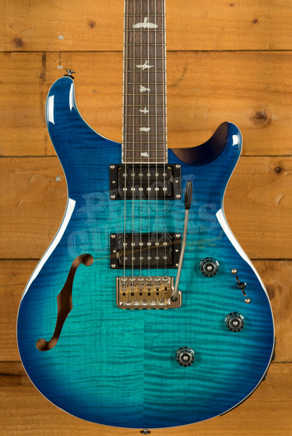 PRS SE Custom | Custom 24 Semi-Hollow Piezo - Lake Blue