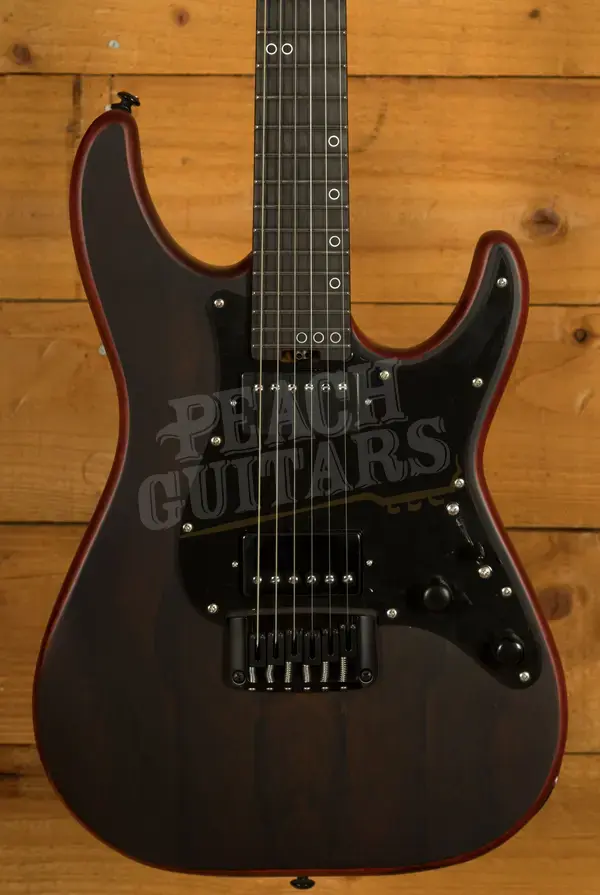 Schecter Sun Valley Super Shredder Exotic HT Ziricote | Faded Vintage Sunburst Satin