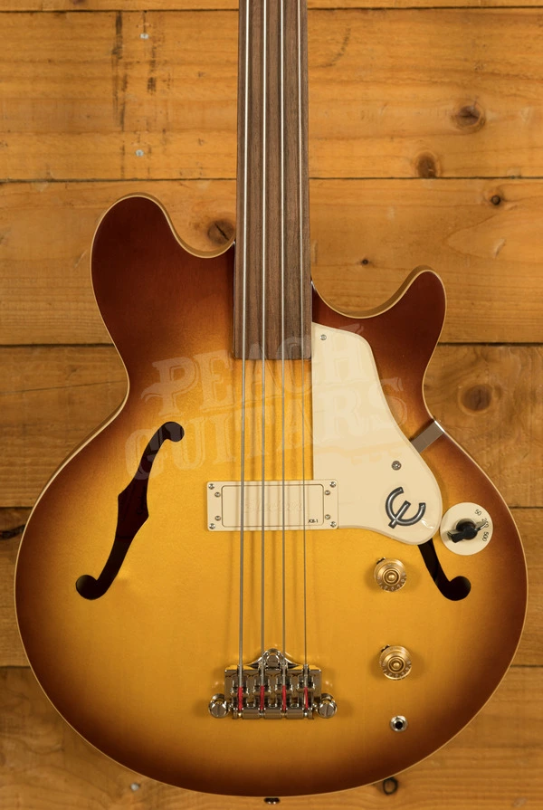 Epiphone Jack Casady Fretless Bass | Aged Royal Tan