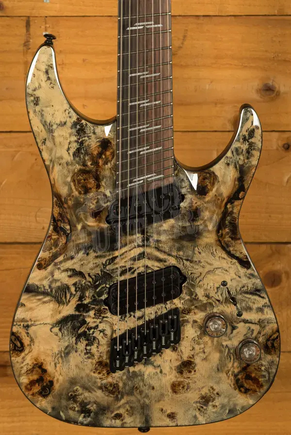 Schecter Omen Elite-7 MS - Rosewood - Charcoal - 7-String