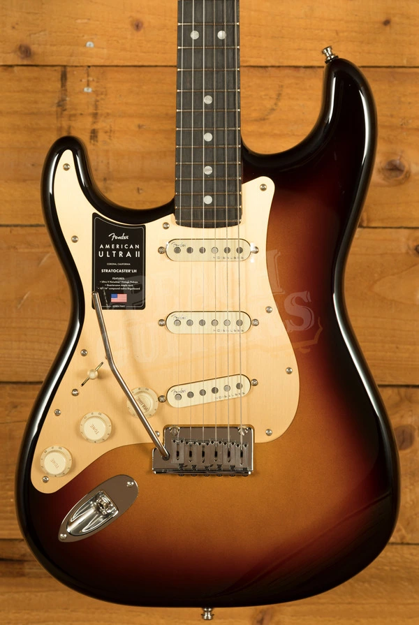 Fender American Ultra II Stratocaster Left-Handed - Ebony - Ultraburst
