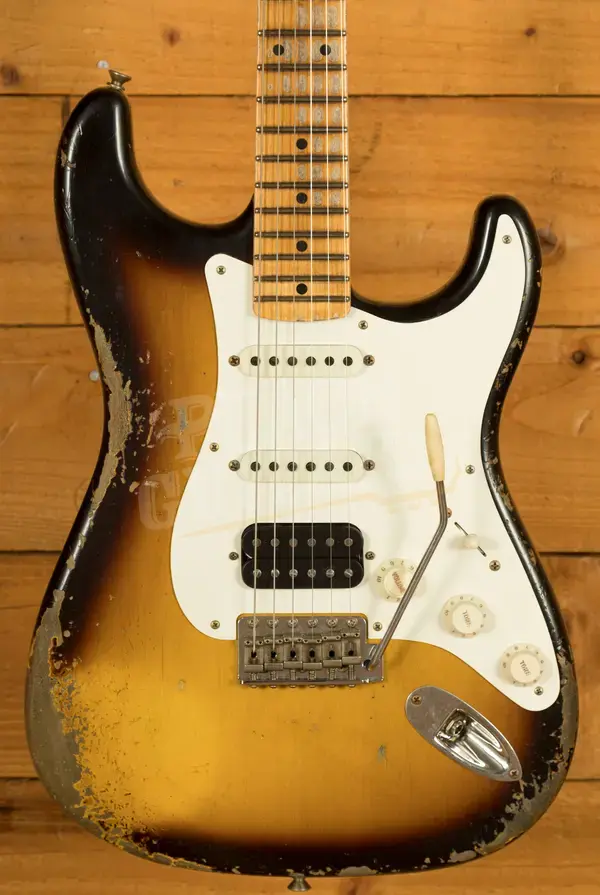 Fender Custom Shop 57 HSS Strat - Heavy Relic 2-Tone Sunburst