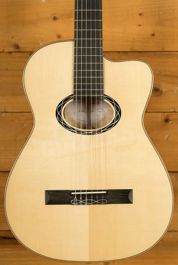 Eastman Cabaret-JB Solid-Top Cutaway Classical Guitar - Natural