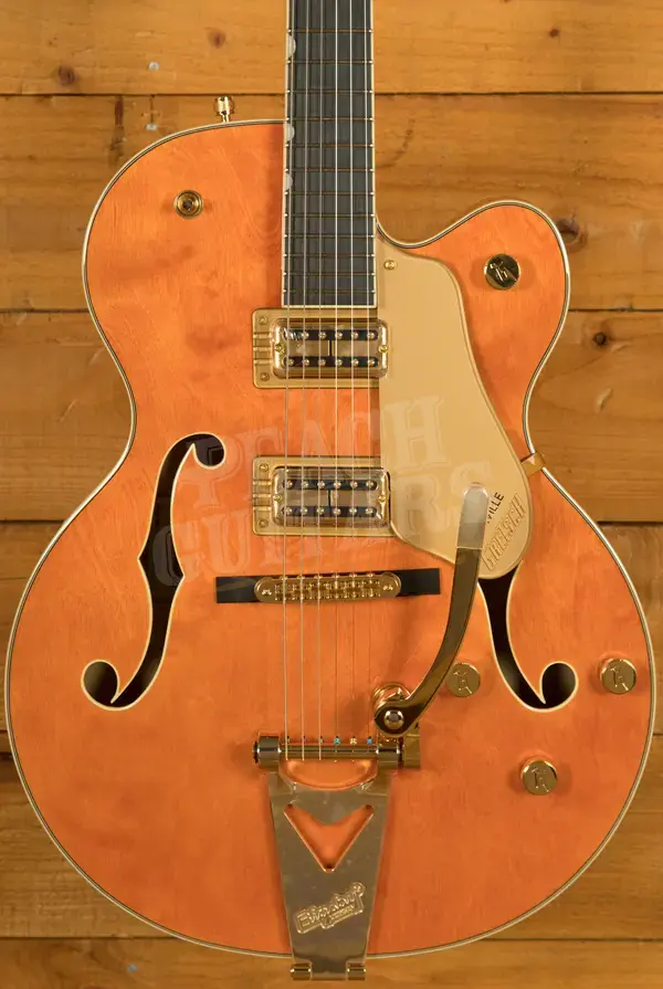 Gretsch Synchromatic Nashville Hollow Body Single-Cut with Bigsby - Ebony - 50's Orange Stain