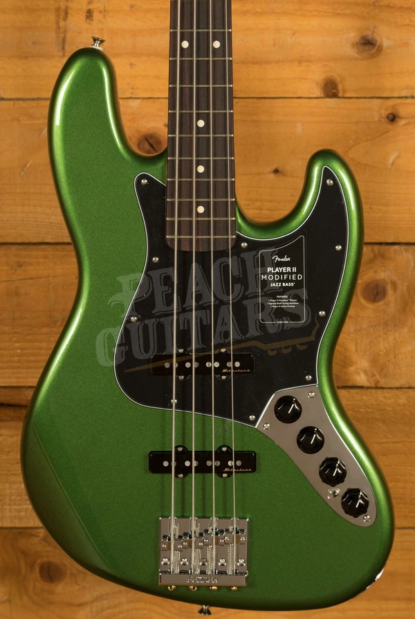Fender Player II Modified Active Jazz Bass - Rosewood - Harvest Green Metallic