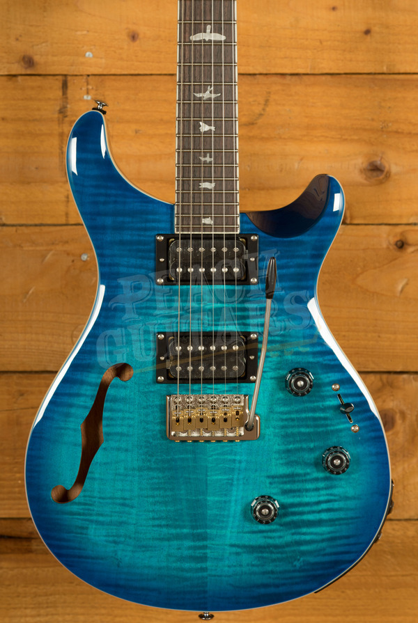 PRS SE Custom | Custom 24 Semi-Hollow Piezo - Lake Blue