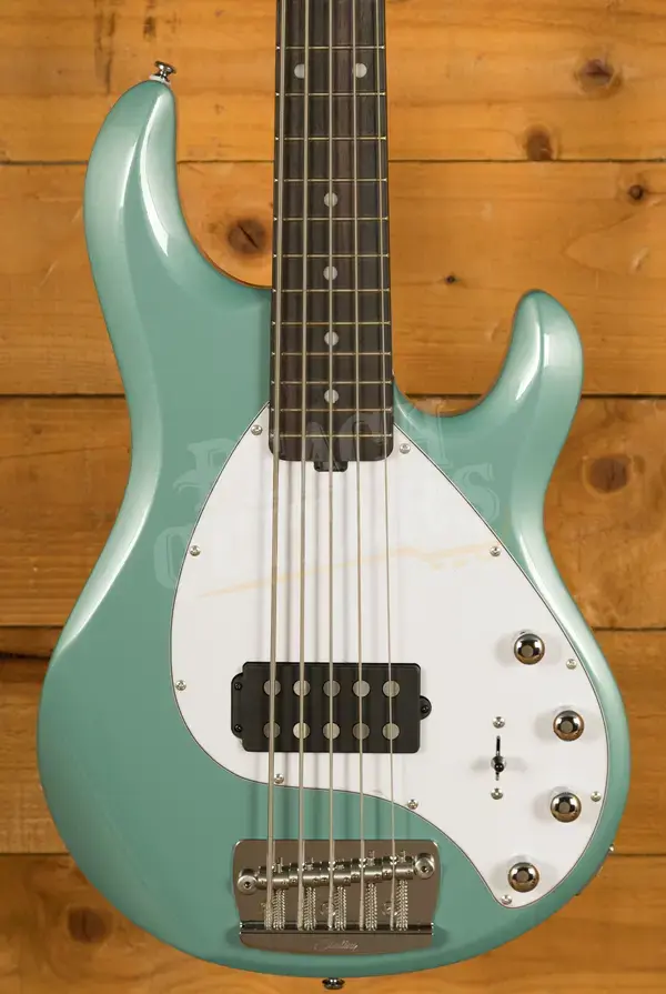Sterling RAY35 StingRay 5 Bass - Dorado Green