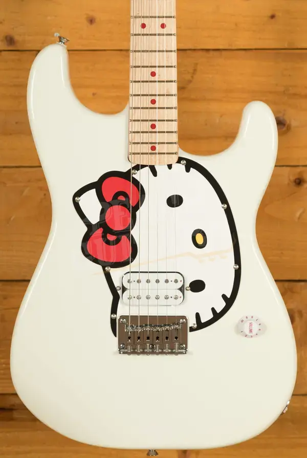 Fender x Hello Kitty Squier Stratocaster - Maple - White