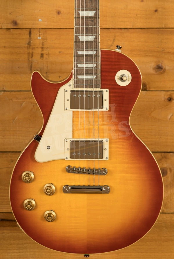 Epiphone Inspired by Gibson Les Paul Standard 50s Figured | Washed Cherry Sunburst w/Gigbag *Left-Handed*
